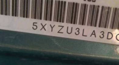 VIN 5XYZU3LA3DG066091