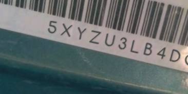 VIN 5XYZU3LB4DG035442