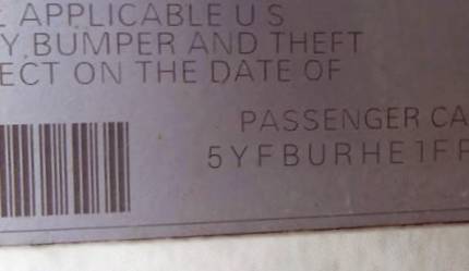 VIN 5YFBURHE1FP331525