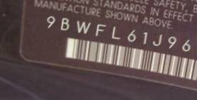 VIN 9BWFL61J964012196
