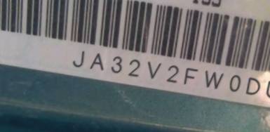 VIN JA32V2FW0DU013832
