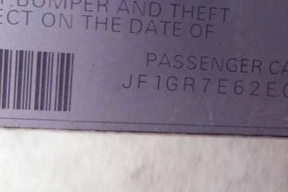 VIN JF1GR7E62EG269390