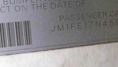 VIN JM1FE17N450154317