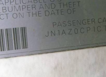VIN JN1AZ0CP1CT024655