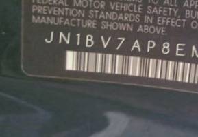 VIN JN1BV7AP8EM686547