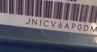 VIN JN1CV6AP0DM711972