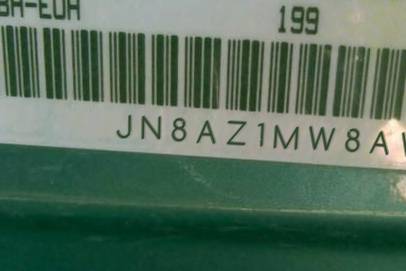 VIN JN8AZ1MW8AW115849