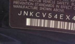 VIN JNKCV54EX4M309571