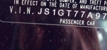 VIN JS1GT77A972114956
