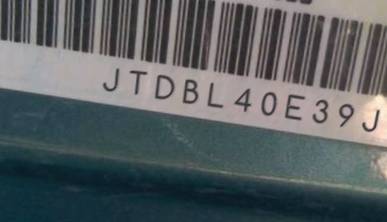 VIN JTDBL40E39J015618