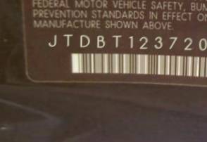 VIN JTDBT123720235477
