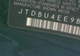 VIN JTDBU4EE9B9131211