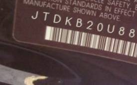 VIN JTDKB20U883332862