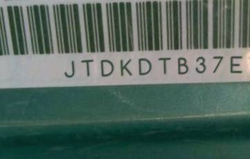 VIN JTDKDTB37E1069520