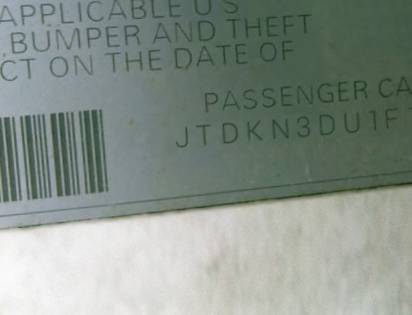 VIN JTDKN3DU1F1983489