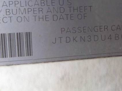 VIN JTDKN3DU4B0277536