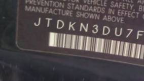 VIN JTDKN3DU7F0431775