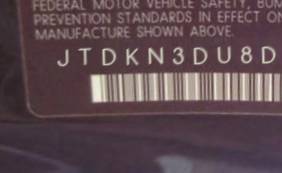 VIN JTDKN3DU8D5631435