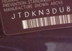 VIN JTDKN3DU8F0403886