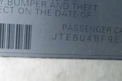 VIN JTEBU4BF9EK184979