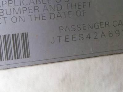 VIN JTEES42A692124591