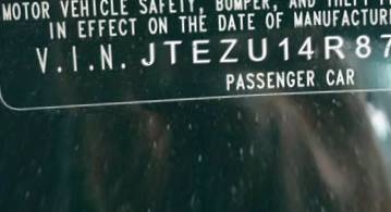 VIN JTEZU14R870086819