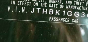 VIN JTHBK1GG3G2219219
