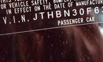 VIN JTHBN30F630114104