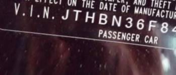VIN JTHBN36F840147355