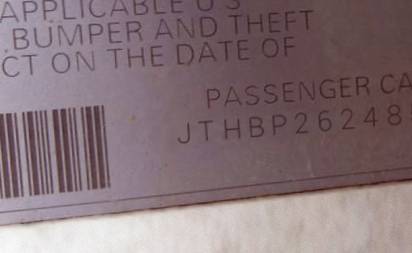 VIN JTHBP262485004445