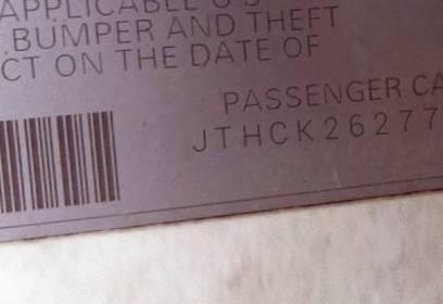 VIN JTHCK262772017158