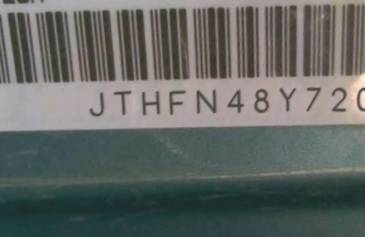 VIN JTHFN48Y720028473