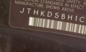 VIN JTHKD5BH1C2081806