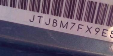 VIN JTJBM7FX9E5070484