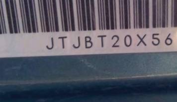 VIN JTJBT20X560120682