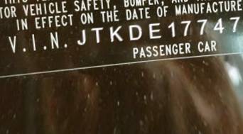 VIN JTKDE177470144956