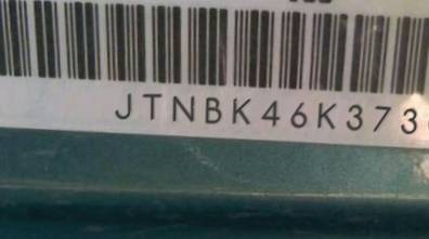 VIN JTNBK46K373006284