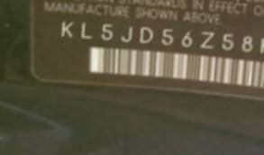 VIN KL5JD56Z58K732593