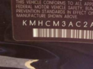 VIN KMHCM3AC2AU176064