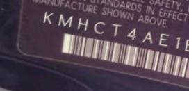 VIN KMHCT4AE1EU714043