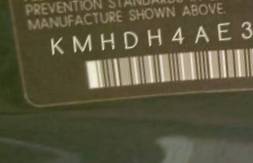 VIN KMHDH4AE3BU106932