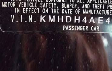 VIN KMHDH4AE4EU190733