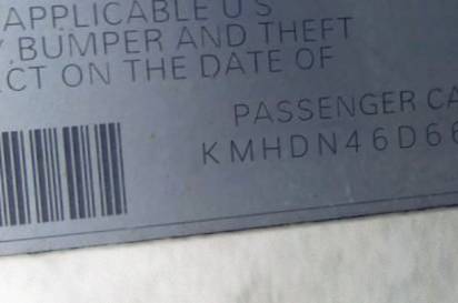 VIN KMHDN46D66U276300