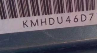 VIN KMHDU46D77U203716