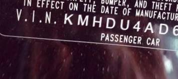 VIN KMHDU4AD6AU827988