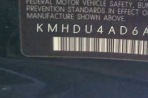 VIN KMHDU4AD6AU917402