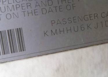 VIN KMHHU6KJ1DU105544