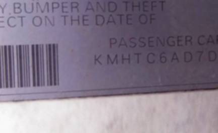 VIN KMHTC6AD7DU138170