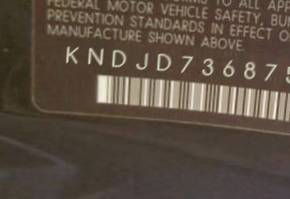 VIN KNDJD736875728082