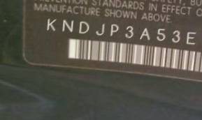 VIN KNDJP3A53E7006983